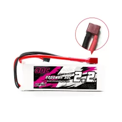 CNHL 2200mAh 7.4V 2S 30C Lipo Battery with T Dean Plug