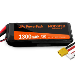 MODSTER LiPo Battery 3S 11,1V 1300 mAh 45C MD11772