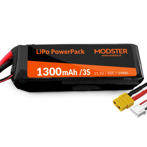 MODSTER LiPo Battery 3S 11,1V 1300 mAh 45C MD11772