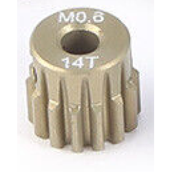 Rocket RC Mod 0.6 14T Pinion Gear Aluminum 7075 11025-9002-01