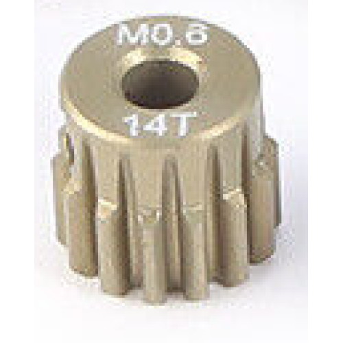 Rocket RC Mod 0.6 14T Pinion Gear Aluminum 7075 11025-9002-01