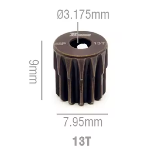 Rocket RC 48DP Steel Pinion Gear 13T 3.175mm Hole