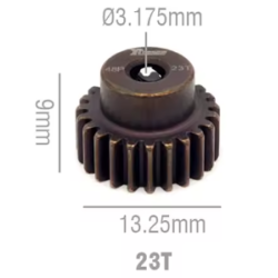 Rocket RC 48DP Steel Pinion Gear 23T 3.175mm Hole