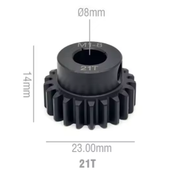 Rocket RC Pinion Gear 8mm 21T 11025-6011-02