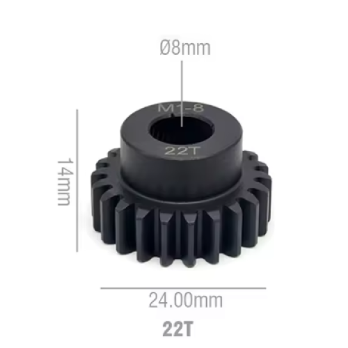Rocket RC Pinion Gear 8mm 22T 11025-6012-02
