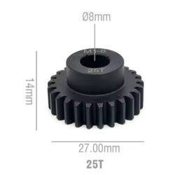 Rocket RC Pinion Gear 8mm 25T 11025-6015-02