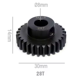 Rocket RC Pinion Gear 8mm 28T 11025-6018-02