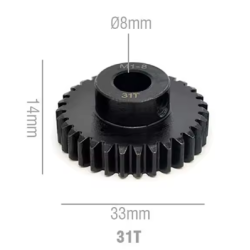Rocket RC Pinion Gear 8mm 31T 11025-6021-02