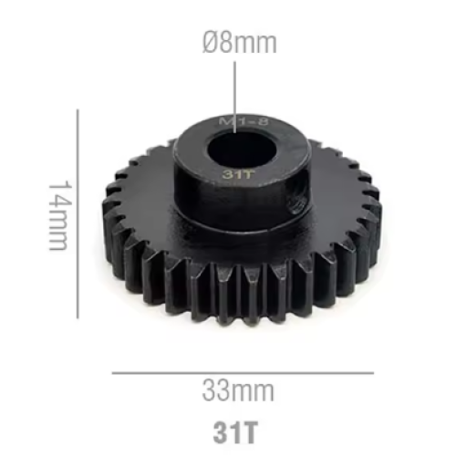 Rocket RC Pinion Gear 8mm 31T 11025-6021-02