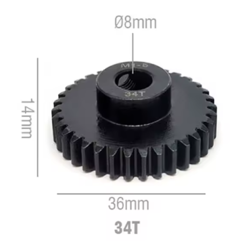 Rocket RC Pinion Gear 8mm 34T 11025-6024-02