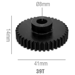 Rocket RC Pinion Gear 8mm 39T 11025-6029-02