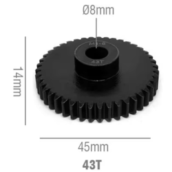 Rocket RC Pinion Gear 8mm 43T 11025-6033-02