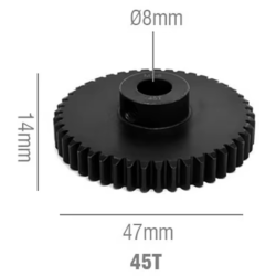 Rocket RC Pinion Gear 8mm 45T 11025-6035-02