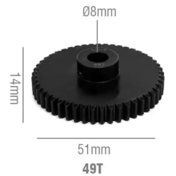 Rocket RC Pinion Gear 8mm 49T 11025-6039-02