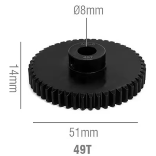 Rocket RC Pinion Gear 8mm 49T 11025-6039-02