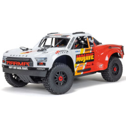 Arrma 1/8 MOJAVE 4S 4X4 RTR Brushless Desert Truck, White/Red ARA4404T1