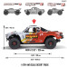 Arrma 1/8 MOJAVE 4S 4X4 RTR Brushless Desert Truck, Blue/Red ARA4404T2