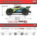 Arrma 1/10 VORTEKS 223S DSC 4X4 RTR Brushless Stadium Truck, Red ARA4305V4T1