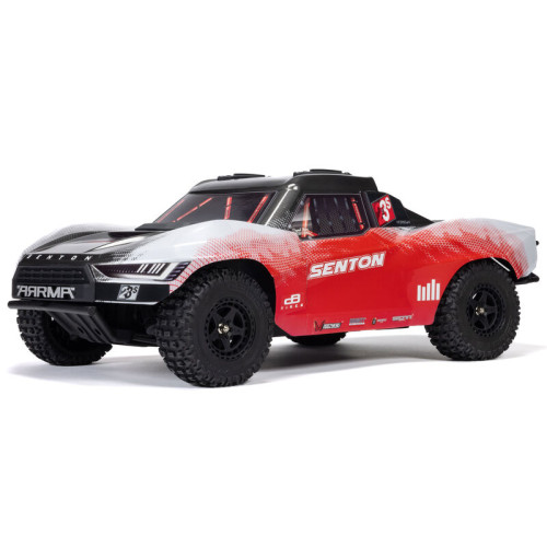 Arrma 1/10 SENTON 223S DSC 4X4 RTR Brushless Short Course Truck, Red ARA4303V4T2