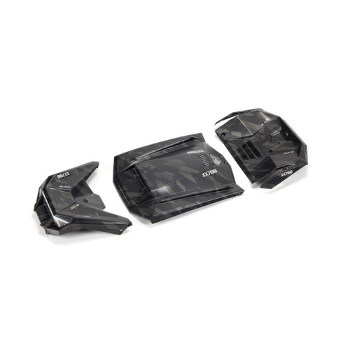 Arrma Fireteam Exterior Body Panels Painted Black Camo ARA411023