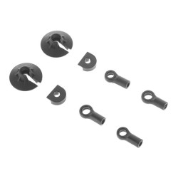 Arrma Infraction/Limitless/Tlr 6S Shock Rod End Set Nero (2) ARAC8971