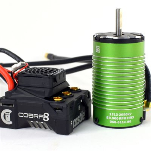 Castle Creations Cobra 8 25.2V ESC 1512-2650KV Combo 010-0172-05