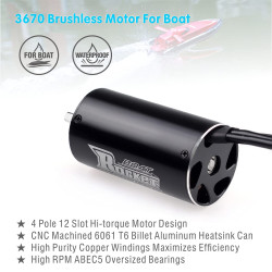 Rocket RC Motor Marine 3670 2280KV SP-036700-06
