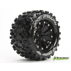 Louise MT-Uphill 2.8" Truck Tires Soft / 1/2 Offset Black Rim / Mounted Hex 12mm L-T3204SBH