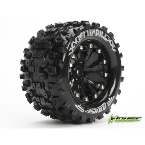Louise MT-Uphill 2.8" Truck Tires Soft / 1/2 Offset Black Rim / Mounted Hex 12mm L-T3204SBH