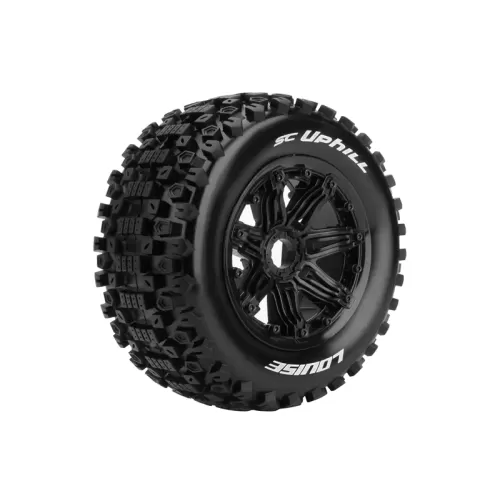 Louise SC-Uphill 1/5 SC Sports Tires / Black Rim Hex 24mm / Mounted L-T3293B