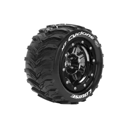 Louise MFT Cyclone Maxx Black Chrome 1/2 Offset 17mm Hex L-T3331SB