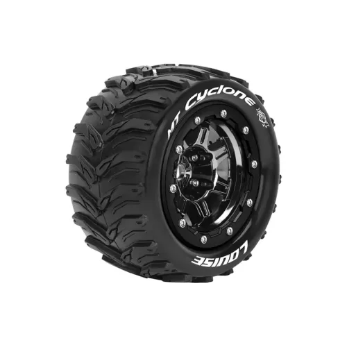 Louise MFT Cyclone Maxx Black Chrome 1/2 Offset 17mm Hex L-T3331SB